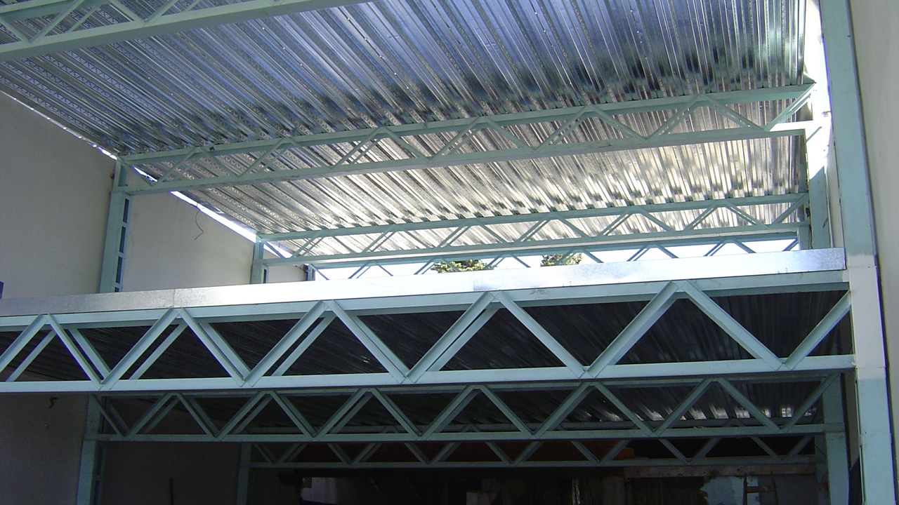 Vivienda con estructura metálica
